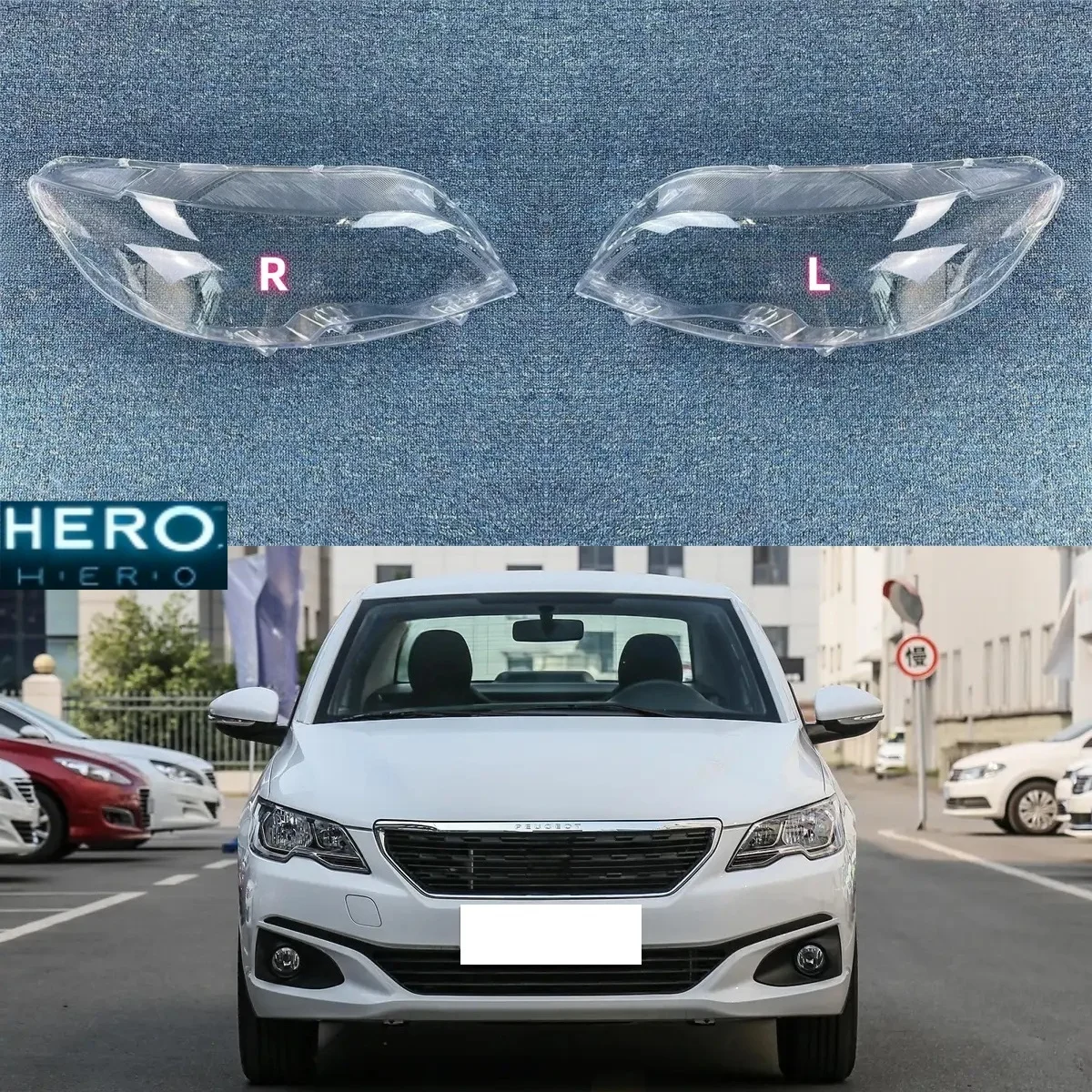 

Car Front Glass Lens Lamp Shade Shell For Peugeot 301 2017 2018 2019 Transparent Auto Light Case Headlight Cover Headlamp Caps