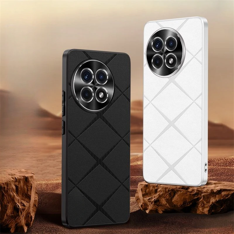 

Чехол для OPPO OnePlus Ace 5 Pro, роскошный защитный чехол для объектива из искусственной кожи, чехол для 1 + Ace 5 5Pro, полное покрытие, чехол для телефона