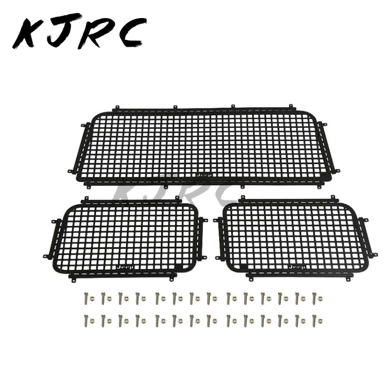 

RC Car 1 Set Metal Window Mesh Protective For 1/10 RC Crawler Car AXIAL SCX10 III AXI03007 Jeep Upgrade Accessories