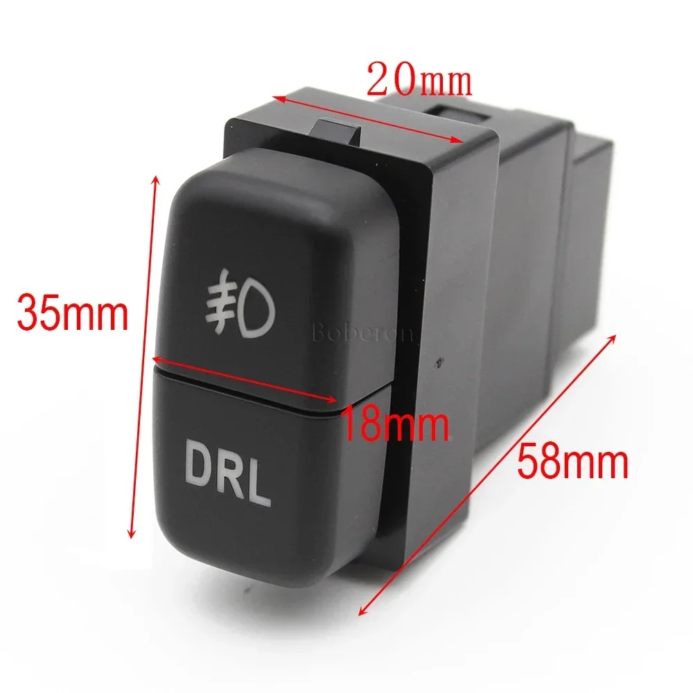 Dual Switch Front Fog Light DRL Button Switch with Connecting Wire For Mitsubishi Lancer EX Pajero V73 V93 V97 Accessories