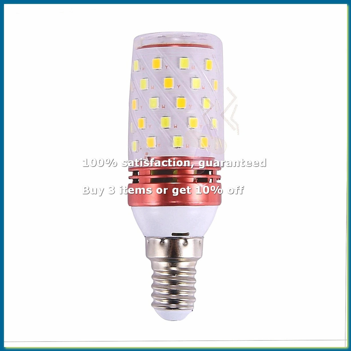 3 Color Temperatures Integrated SMD LED Corn Lamp E14 AC85V - 265V Warm White High-A62I
