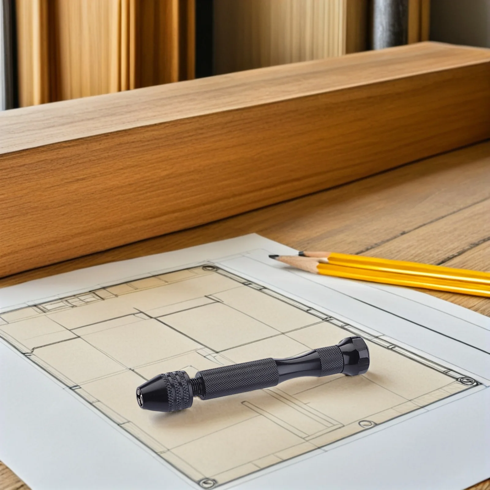 Ensemble d'outils de perçage manuel, étau de précision 0.5-2Mm, perceuse à main pour bijoux, étau à broche en résine de bois, perceuse à broche, mécanique 10 pièces