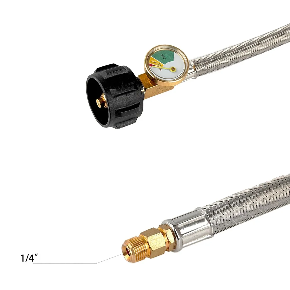 For RV Propane Hose Adapter Camper Regulator Fit Two-stage Regulator Compatible Leak-proof Seals Pressure Tested