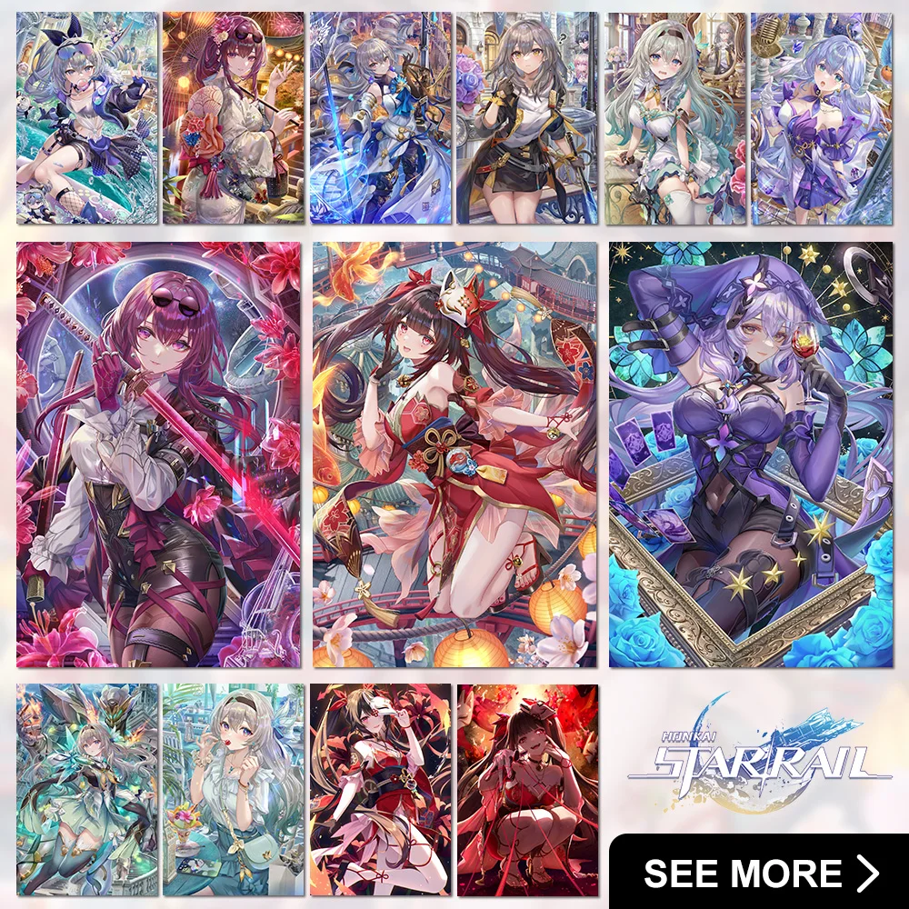 

Honkai: Star Rail Paintings Sushang Wall Art Dan Heng·Imbibitor Lunae Canvas Picture ACG Game Posters Qingque Home Decor Mural