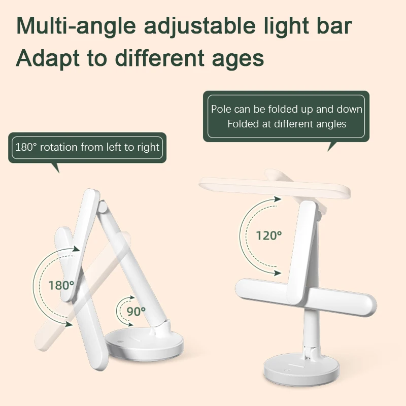 Imagem -05 - Recarregável Led Table Lamp com Usb para Crianças Proteção para os Olhos Usb Desk Lamp com Bateria de Carga Quarto Iluminação de Cabeceira