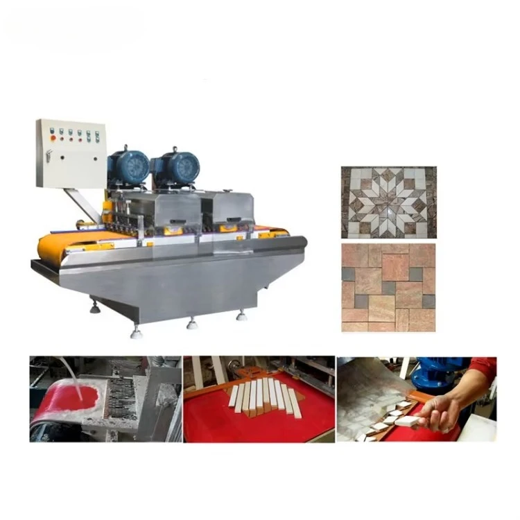 Supplier Automatic Continuous Slices Breaking Machine Stone Crafts Mosaic Cutter Multi-blades Stone Tile Cutting Machine