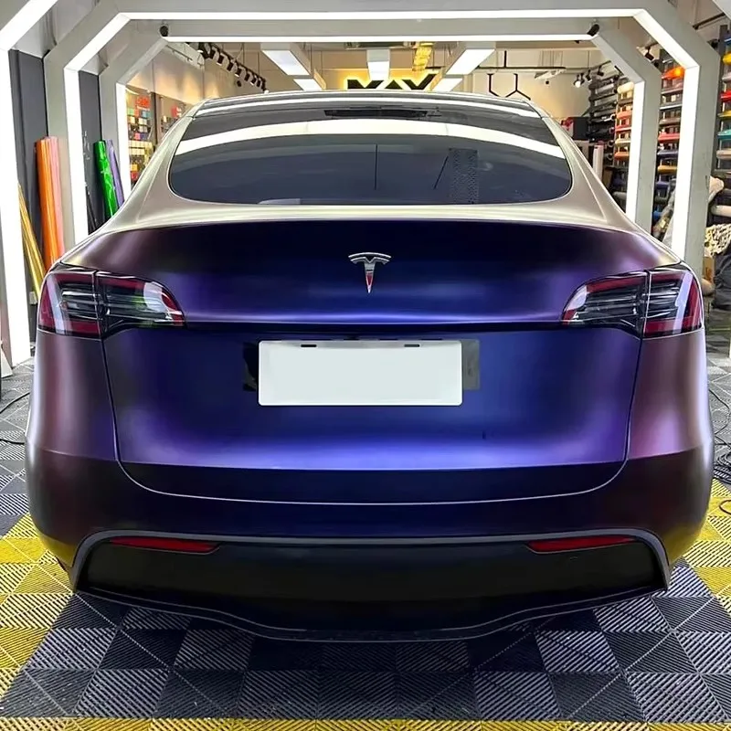 1.52x18m Super Chameleon Lightning Thunder Car Wrap Vinyl Color Shift Bubble Free Air Release Self Adhesive Film