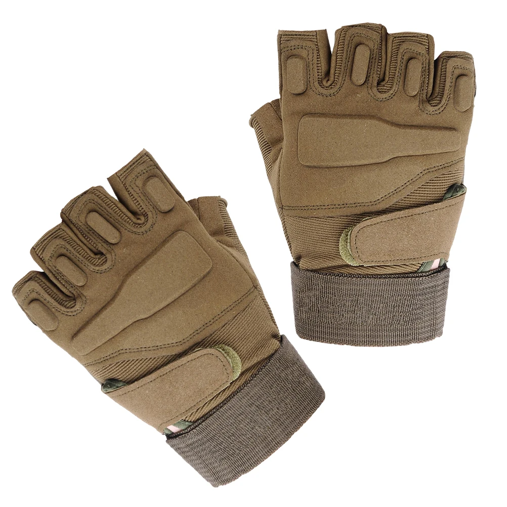 

Fleece Gloves Shockproof Breathable Bike Cycling Fashion Outdoor Half Finger Fitness