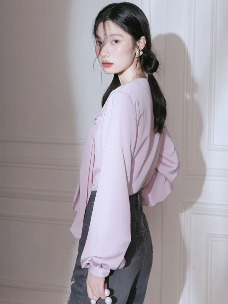 

Рубашки женские, милые, модные, минималистичные, чистые, повседневные, для отдыха, весенние, в корейском стиле, для творчества, женские, универсальные, новые, свободные, в стиле ретро, для офиса