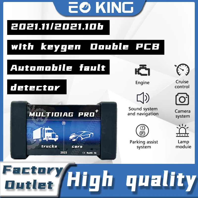 DSOBD 150E OBD2 Car Truck Scanner Car Cable Dual PCB Board Car/Truck Code Reader 2021.11 2017/R3 Multidag Professional+