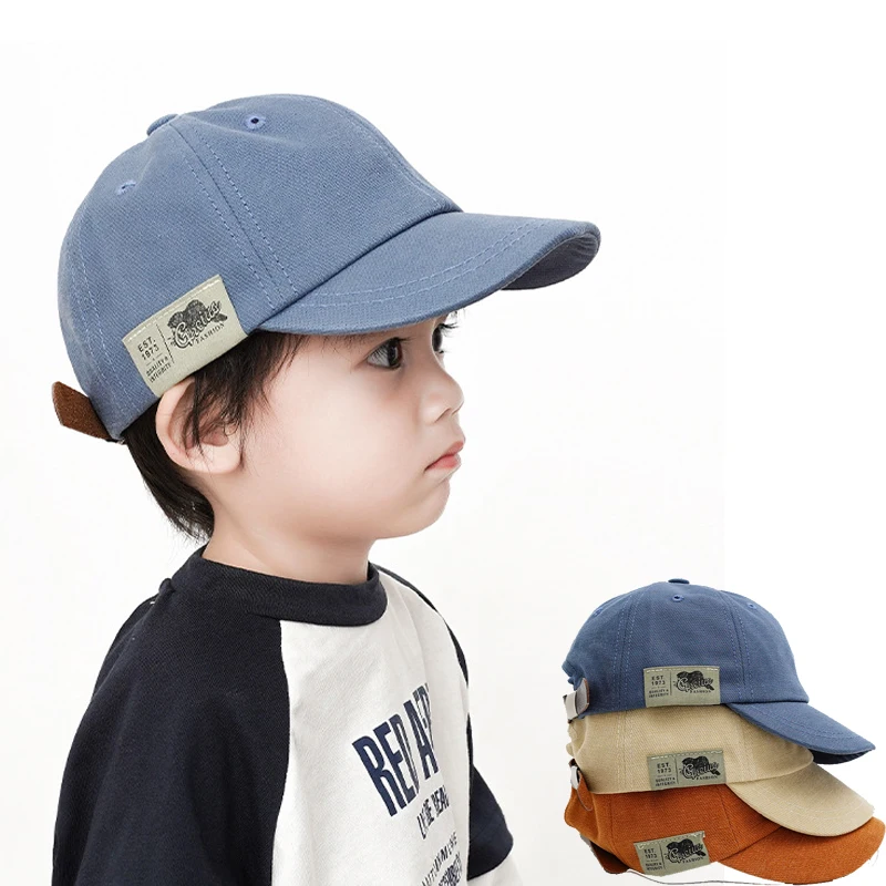 

Kids Hat Casual Korean Version Neutral Style Suede Fashion Multipurpose Solid Color Adjustable Strap Baseball Hat