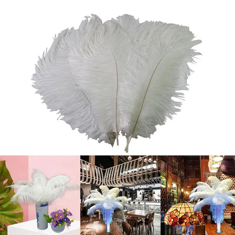 Natural Ostrichs Feathers High Quality Diy Decor Stage Performance For Crafts Party Home Wedding Decorations Plumes Fluffy Props