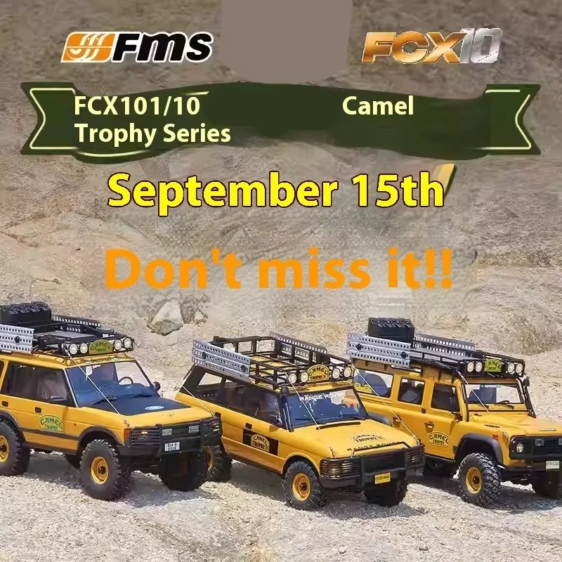 新型FMS 1/10 クラシック キャメルカップ FCX10 シミュレートされたリモートコントロールRCプロフェッショナルオフロード登山車両 前後ストラット