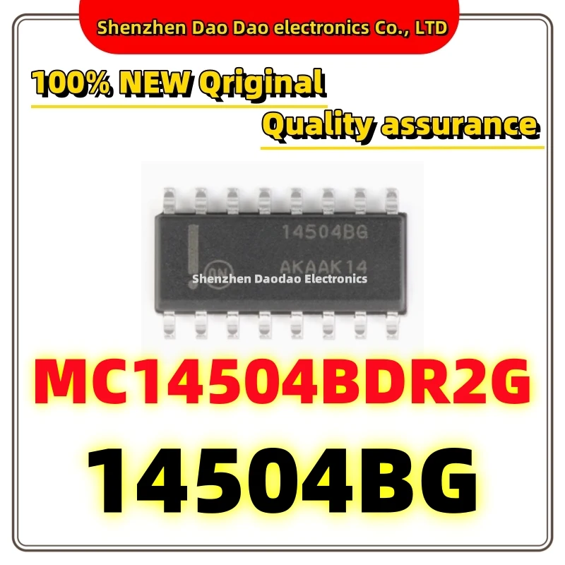 

10Pcs MC14504BDR2G Silk screen 14504BG SOP16 non-inverting level converter chip IC new original