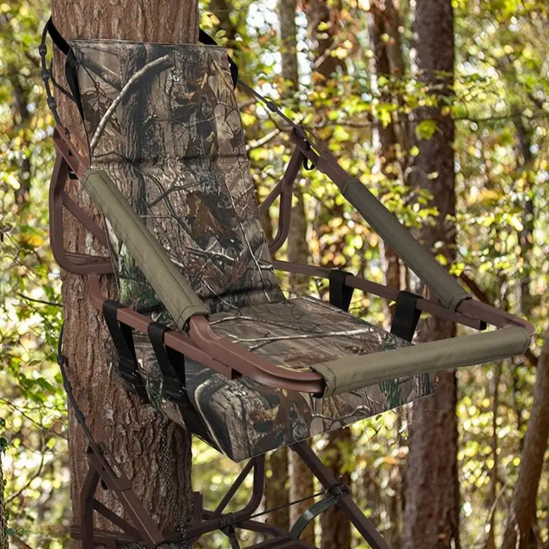 

Zippered Tree Stand Seat Cushion with Adjustable Strap Camouflage Hunting Seat Cushion for Outdoor Camping