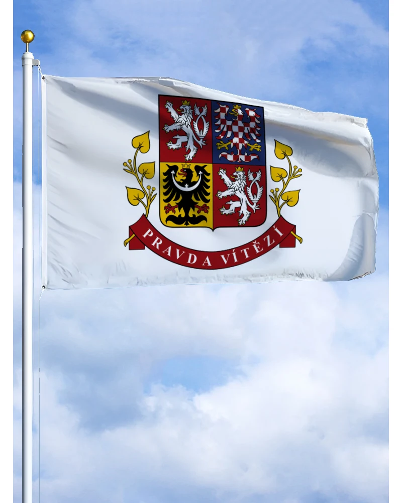 3×5FT Presidential Standard of the Czech Republic Flag Polyester Printed Banner Tapestry For Decor