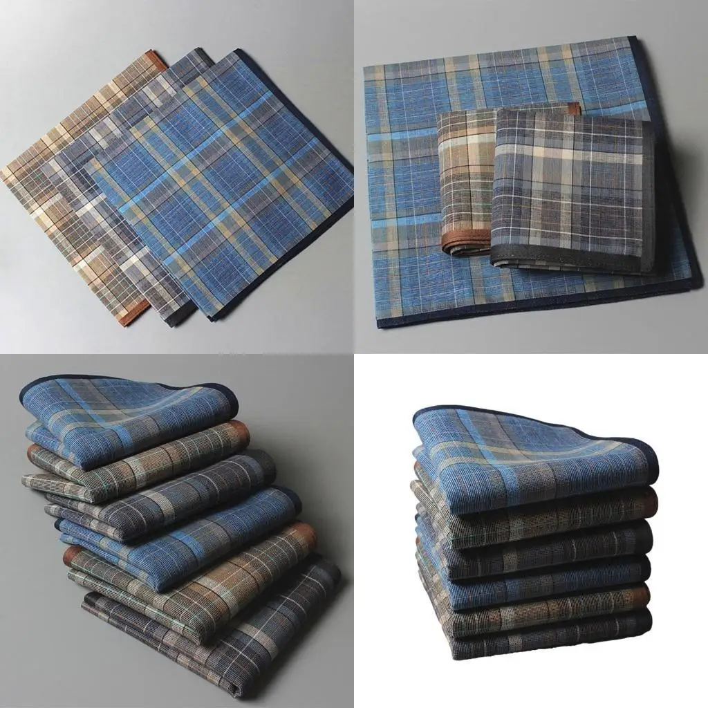 

R1WE Male Woman Colorful Hankies Commercial Affairs Handkerchief for Birthday Present
