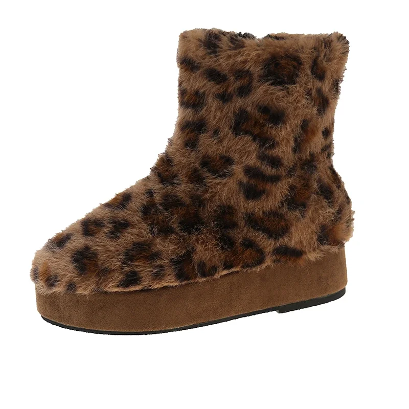 Winter Fashion Elegant Flat Thick Bottom Padded Women's Shoes Comfortable Women's Shoes Zapatos De Mujer image 6