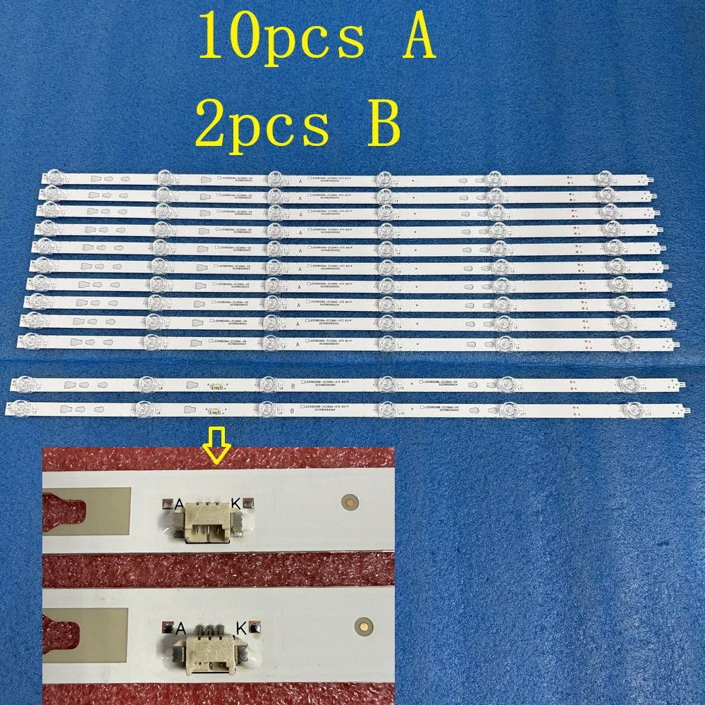 LED Backlight Strip for JVC LT58MB708 LT58MAW595 LT58MAW705 ONN 100069454 LED58D06A LED58D06B-ZC29AG-07E 30358006006E
