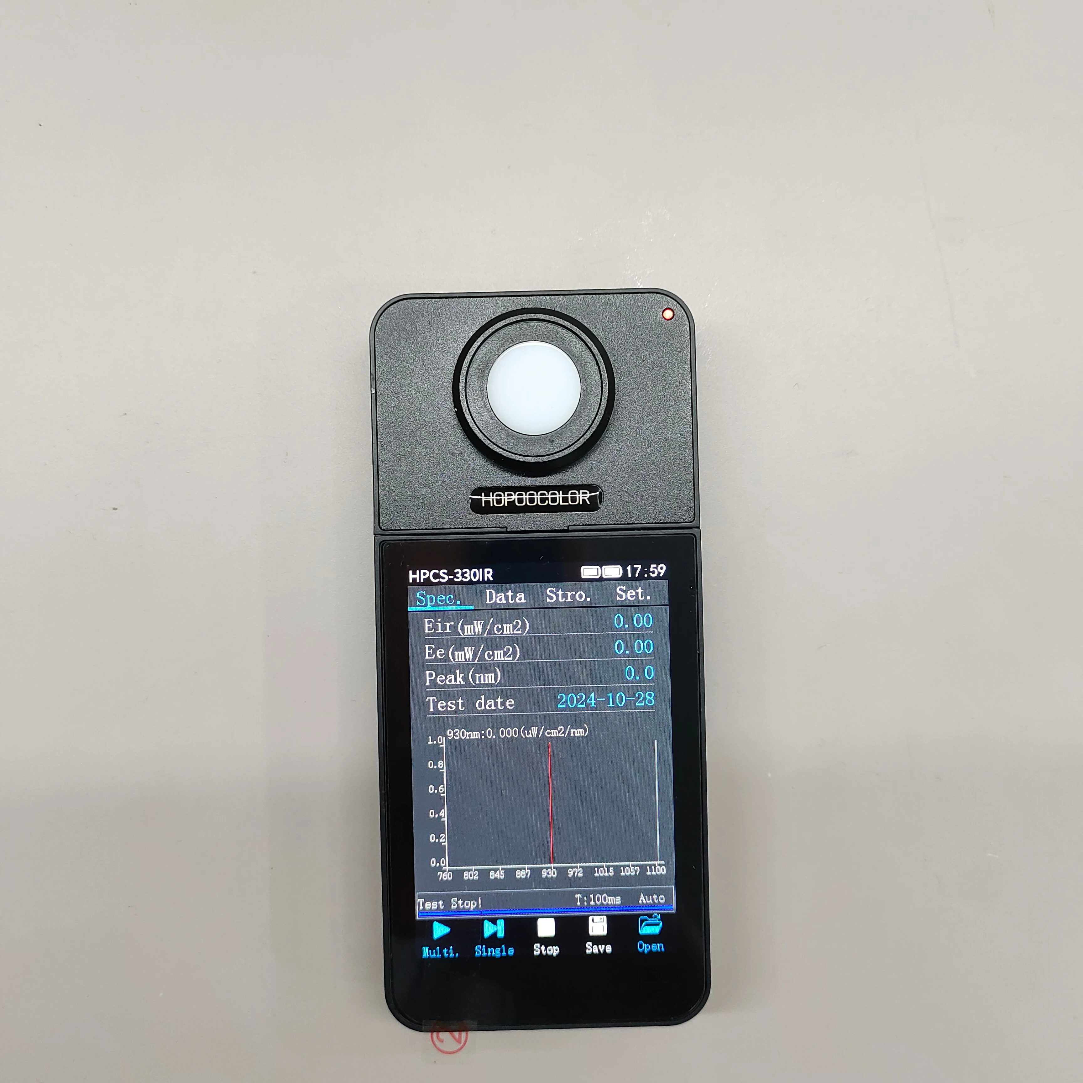 Hopoocolor HPCS-330IR Infrared Spectrometer Wireless Nir Meter Test Tool Wavelength Range 760-1100nm