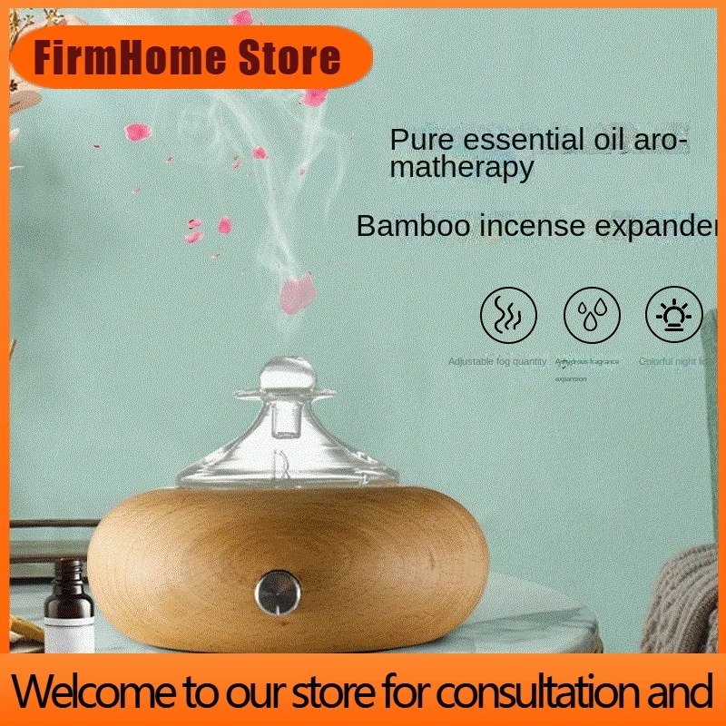 FirmHome StoreUpgrade Home Aromatherapy Pure Essential Oil Fragrance Machine Cold Aromatherapy Diffuser With Colorful LED Lights
