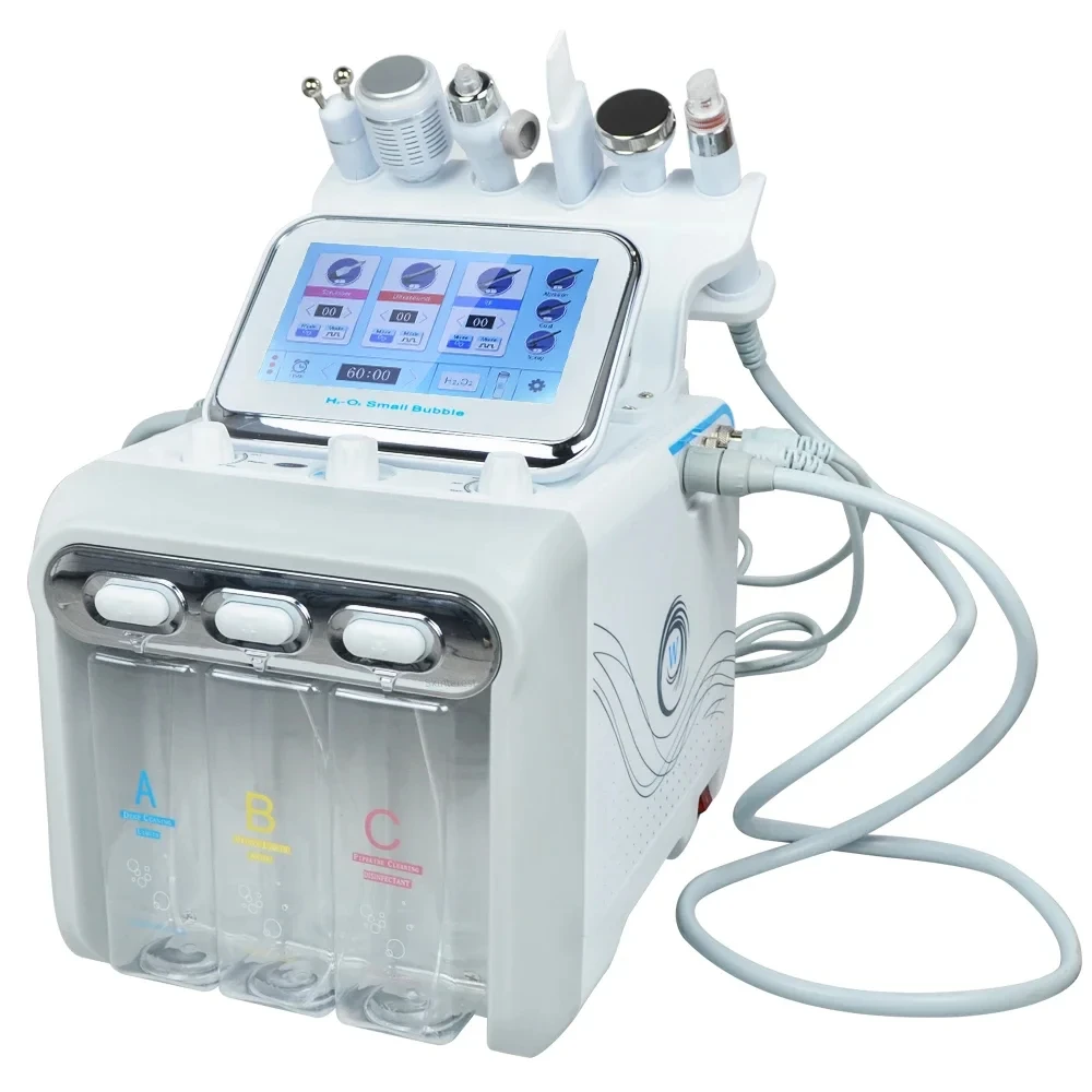 

6 in 1 Water Dermabrasion Deep Cleansing Hydro Peeling Hydrodermabrasion Machine Small Bubble Skin Rejuvenation Bio Lifting