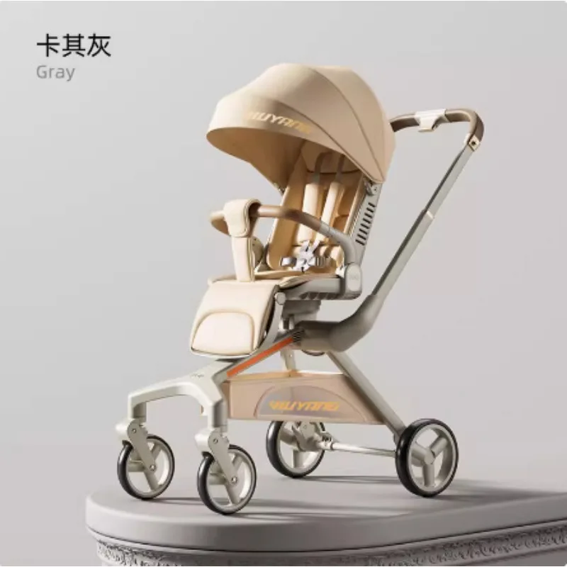 

High-landscape baby-sliding artifact can sit, lying, light and foldable, two-way baby walking stroller children's baby