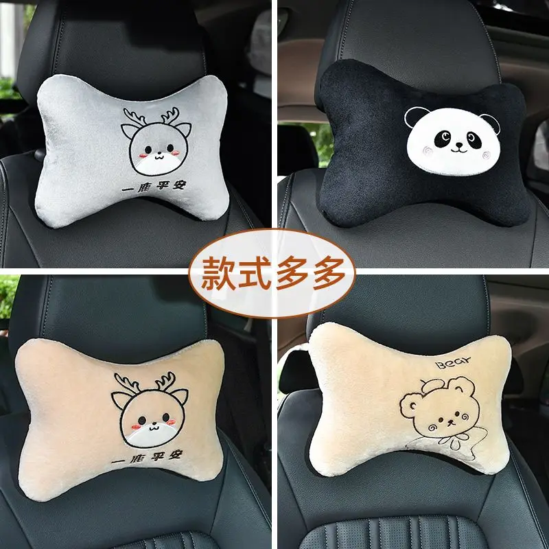 

Car Neck Pillow Cute Cartoon Universal Headrest for Travel Office Home Comfort Support