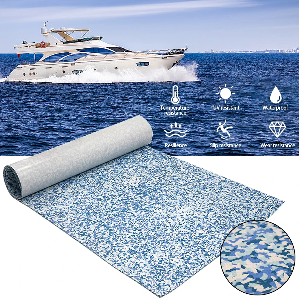 240*45CM Yacht Floor Protection Sheet Marine Boat Mat Synthetic Teak EVA Foam Decking Sheet Carpet Self-Adhesive Gray Sheet