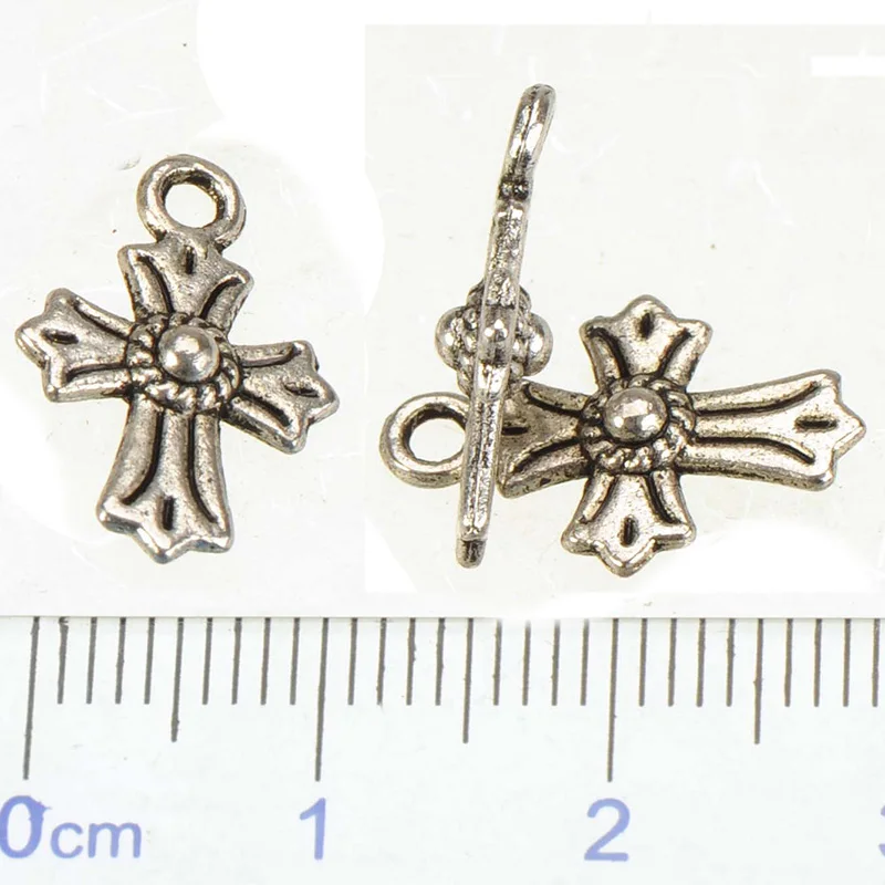 Charms For Making Bracelets Alloy Jewellery Accessories DIY Earring Findings Cross Small 100pcs Parts Manufacture Wholesalers
