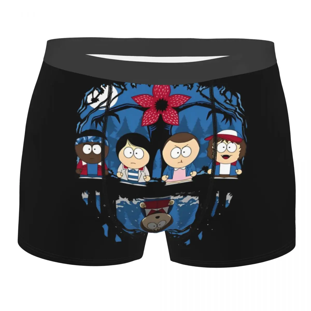 

Мужские трусы-боксеры Southpark в стиле аниме, шорты, мягкое нижнее белье, забавные мужские трусы с героями мультфильмов, новинка, трусы больших размеров