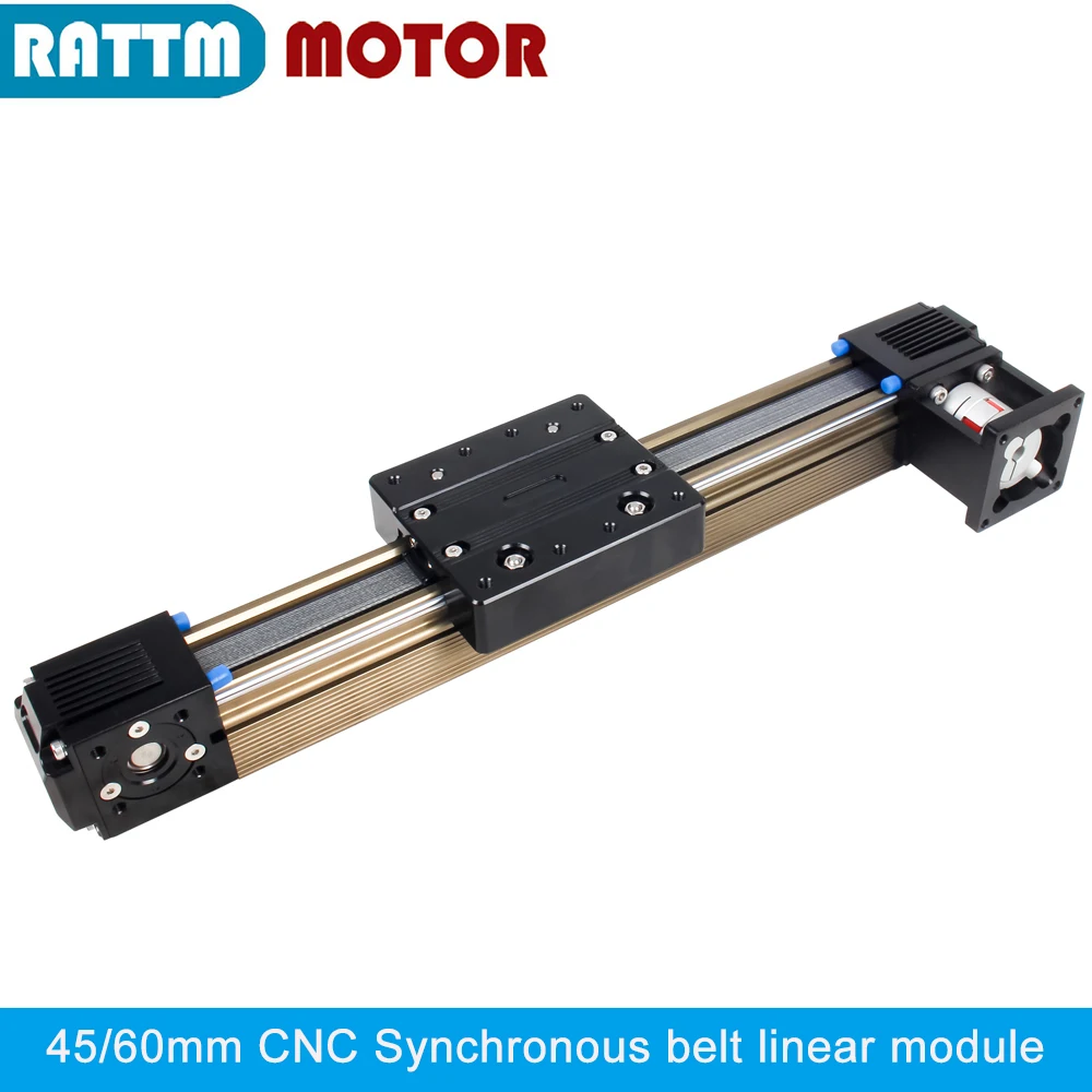 45mm 60mm CNC X Y Z axis Synchronous belt Linear Module Guide Actuator Stage Rail Motion Slide Table