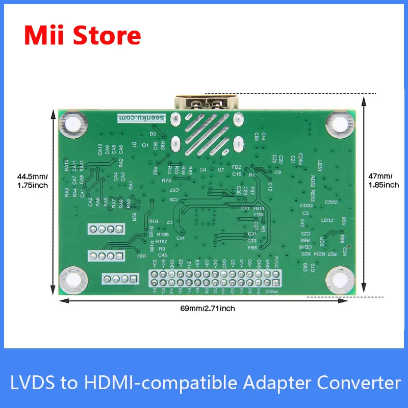 Convertitore scheda adattatore compatibile da LVDS a HDMI compatibile con risoluzione 1080P 720P supporto Raspberry Pi