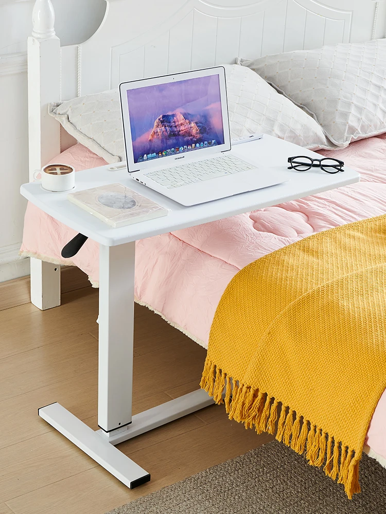 Portable laptop desk with adjustable height and folding function