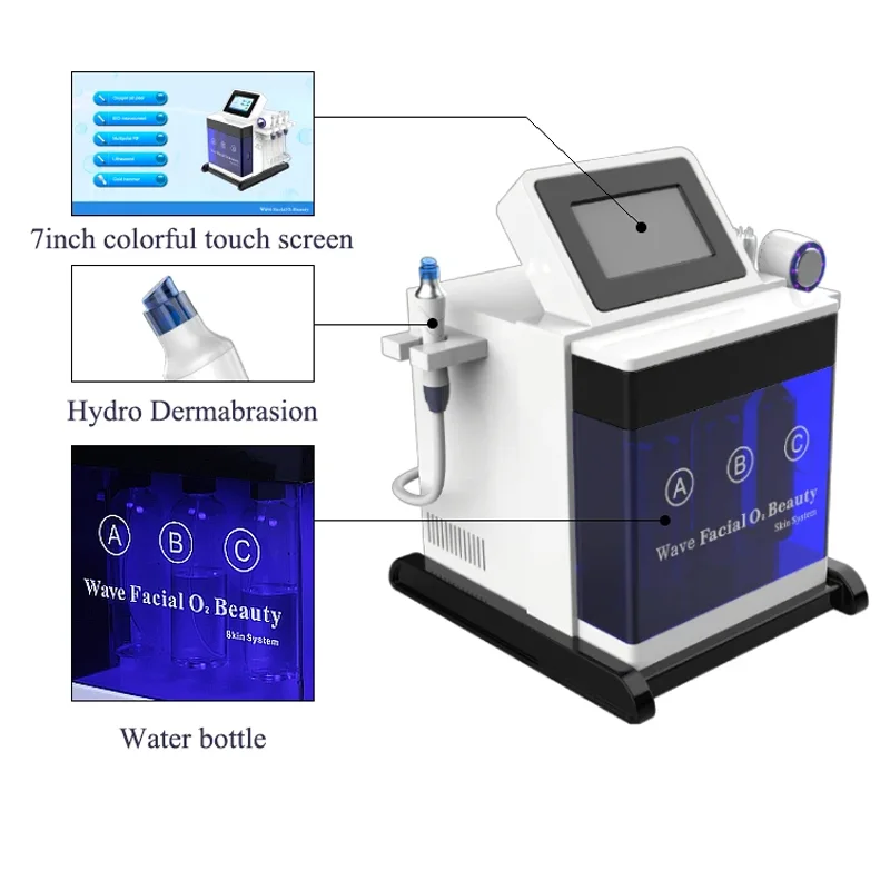 Desktop 5 in 1 HydroFacial Beauty Machine Skin Care Device Water Dermabrasion Deep Cleansing Beauty Salon Spa Equipment Home Use