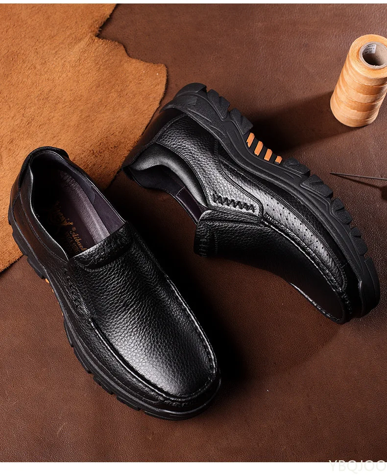 Echtes Leder Schuhe Männer Müßiggänger Weiche Kuh Leder Männer Casual Schuhe Neue Männliche Schuhe Schwarz Braun Slip-on