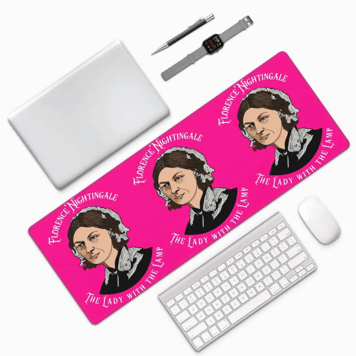Florence Nightingale Nursing Pie Chart Pioneer Large Mouse Pad Computer Keyboard Mouse Mat Gaming PC Laptop Desk Mat Table Mats