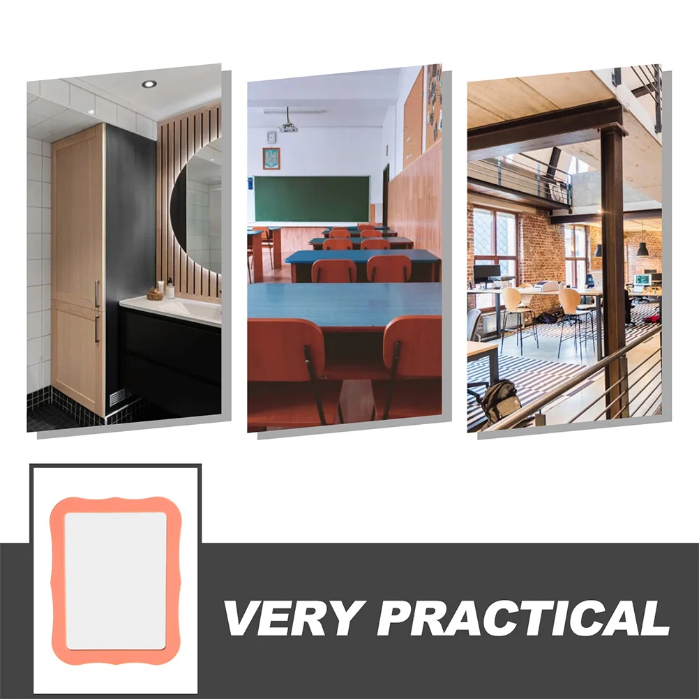 2 قطعة مرآة الخزانة المغناطيس عالية الوضوح الزجاج المغناطيسي واضح انعكاس مرآة صغيرة محمولة لمرايا الغرور الخزانة