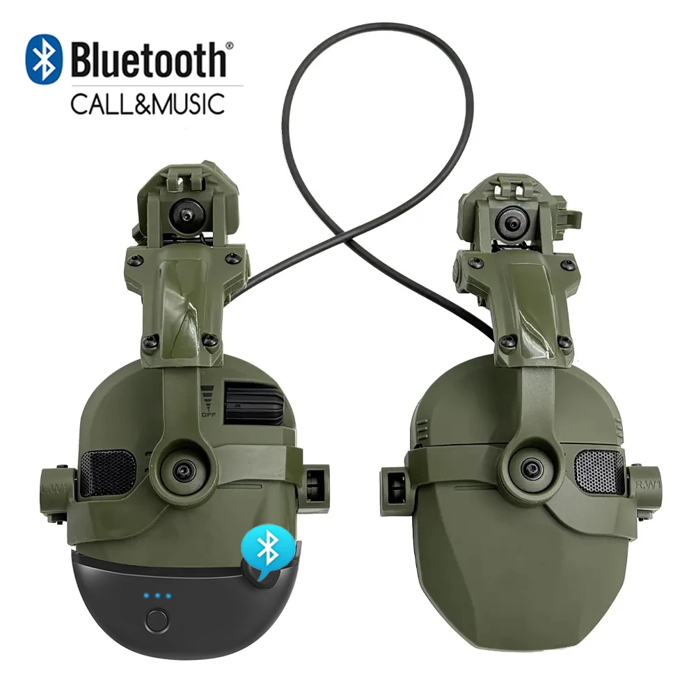 Tactical Shooting Earmuffs Hunting Electronic Hearing Protector Active Noise Reduction Headphone with BT Adapter (Optional)