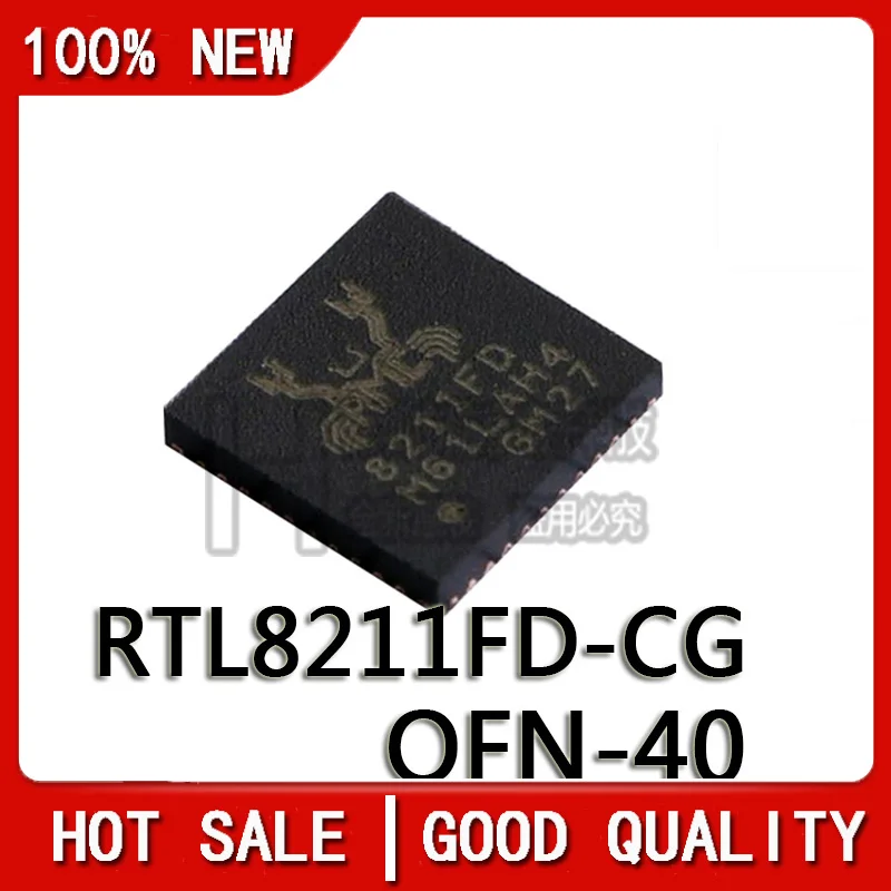 

5PCS/LOT New Original RTL8211FD-CG 8211FD QFN-40 Printing RTL8211FD Chipset