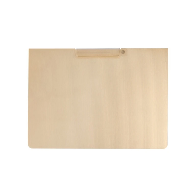 Plastic File Folder Flip Documents Folder with Removable Paper Clamp, Clear Sticky Notes Pocket Hold up to 30 Sheets