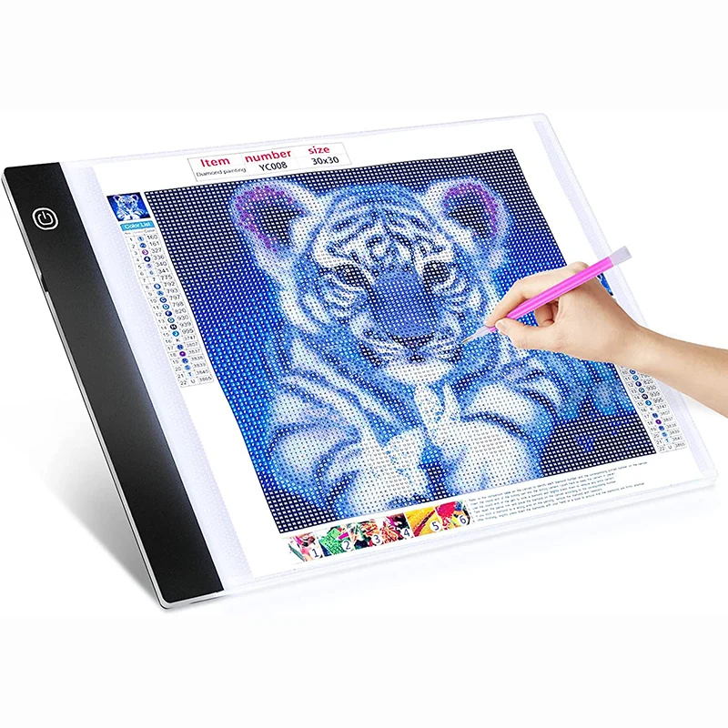 

A3/A4/A5 Three Level Dimmable Led Light Pad Drawing Board Pad Tracing Light Box Eye Protection Easier for Diamond Painting