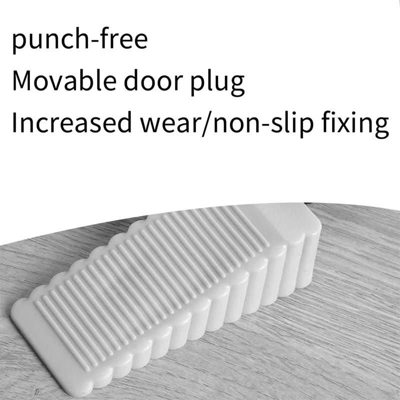 Non-Slip Rubber Wedge Door Stoppers For Secure Door Blockage For The Bottom Of The Door