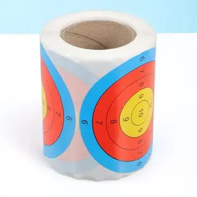 

1 Roll Shoot Targets Fluorescent Paper Stickers Self-Adhesive Circle Labels for Range Practice Spot Target Stickers Sports