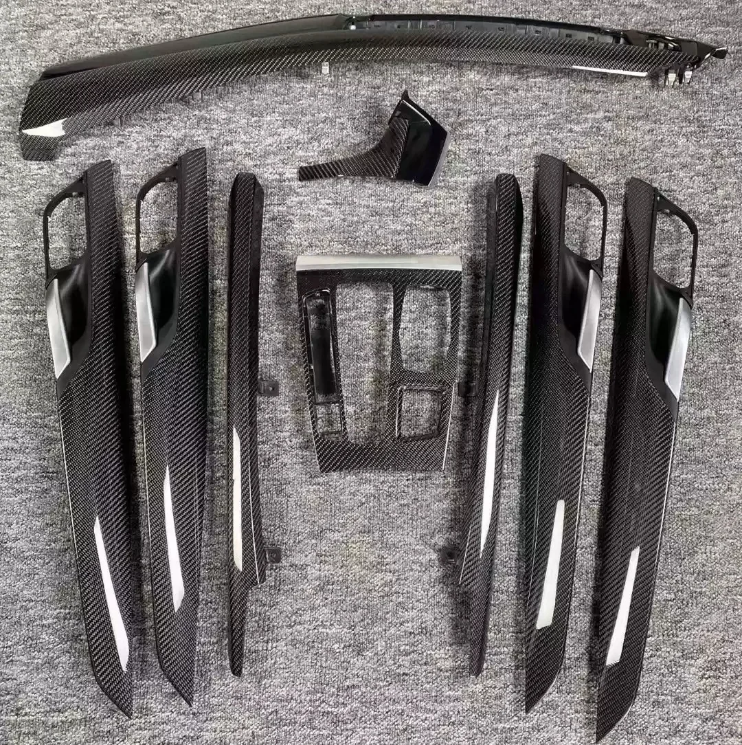 

Интерьер из углеродного волокна для BMW X5 X6 F15 F16, декоративная полоса приборной панели, центральная крышка управления