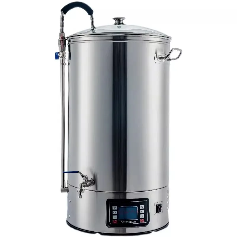 All-In-One Home & Commercial Automatic Brewing Equipment Small Self-Brewing Craft Beer Machine with Motor Boiling Fermentation