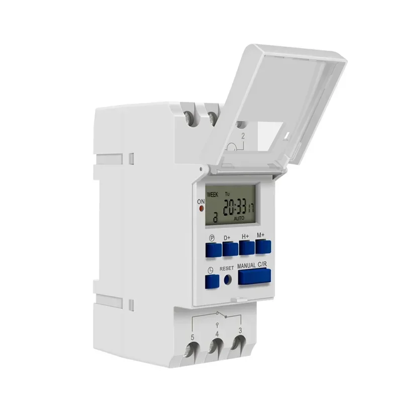 Electronic Weekly 7 Days Programmable Digital TIME Relay Timer Switch Control AC 220V 230V 12V 24V 30A Din Rail AHC30A  THC30A