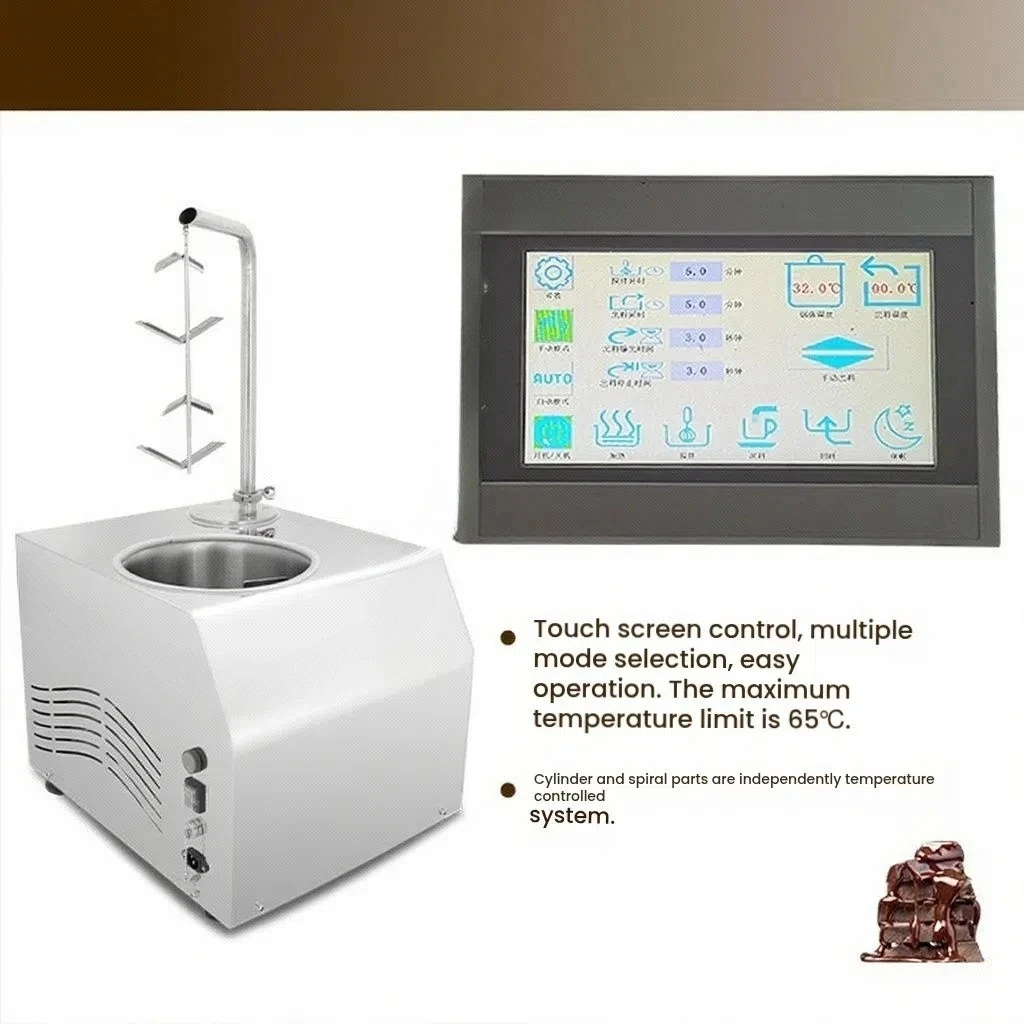 Máquina Calentadora de Chocolate para Derretir Trufas, Termostato de Chocolate Blanco y Negro de Alta Calidad