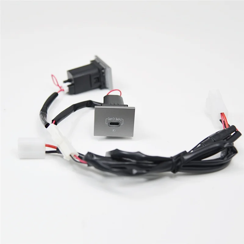 

Rare Car Phone Charger Socket Double QC3.0 Type C PD USB Charging Port Power Adapter For Ford Focus 2004-2011 Mk2 Accessories