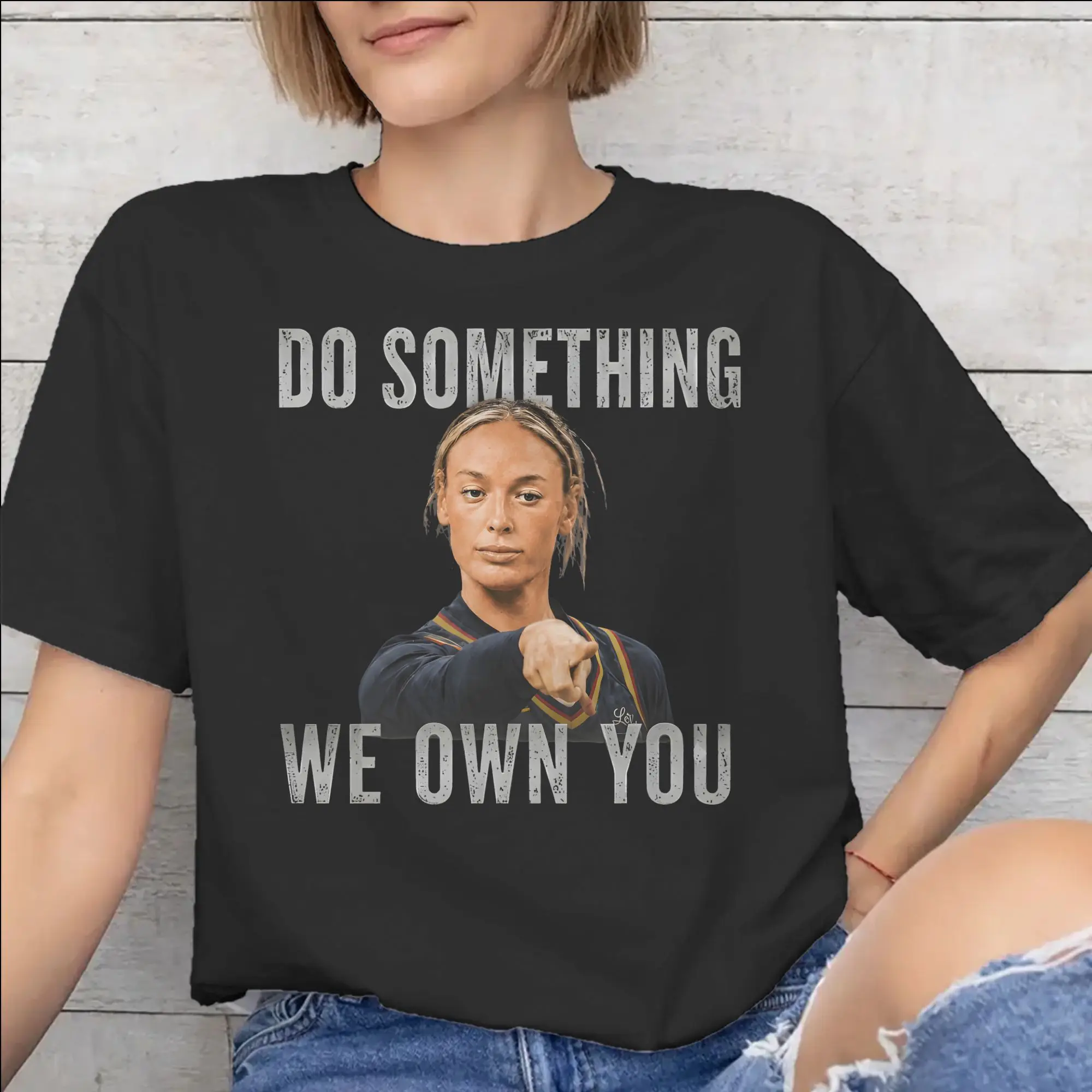 Men Women Sophie Cunningham Pointing Meme Shirt 100% Cotton New Arrival Tee Shirts  Top Clothing